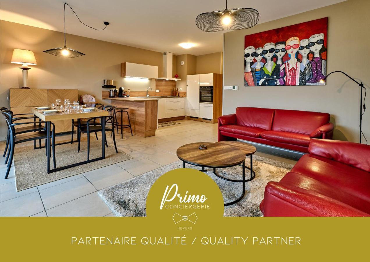 Le Manou, Appartement Neuf Avec Terrasse, Parking Sous-Terrain & Ascenseur By Primo C0Nciergerie Невер Экстерьер фото